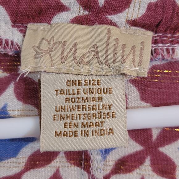 Anthropologie Nalini Kimono Cardigan Boho Floral One Size Loungewear Indie Batik - Picture 6 of 10